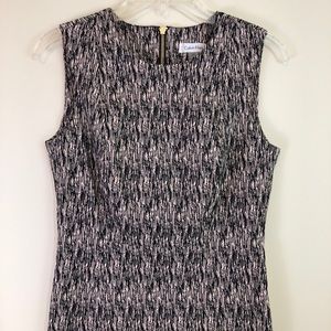 Calvin Klein Abstract Print Dress, Sz 8